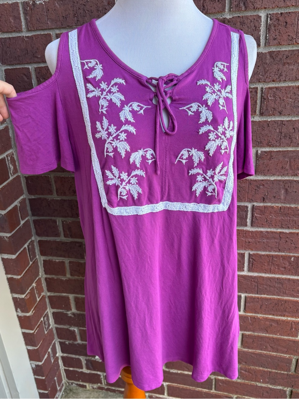 Lane Bryant Magenta Knit Top